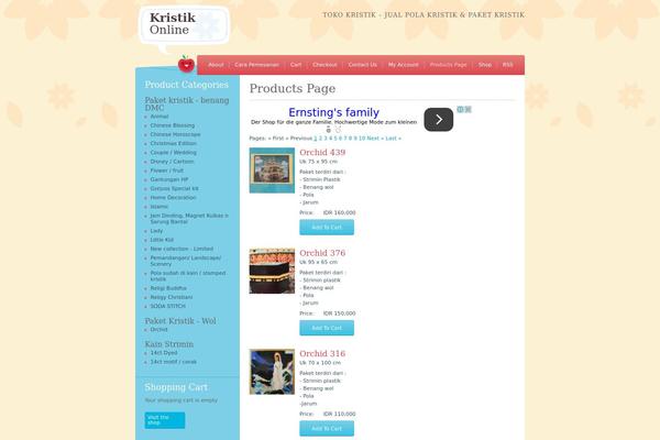 Crafty Cart theme site design template sample
