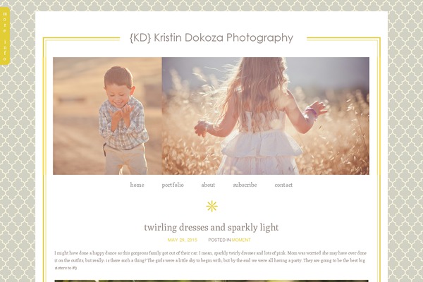 Prophoto4 theme site design template sample