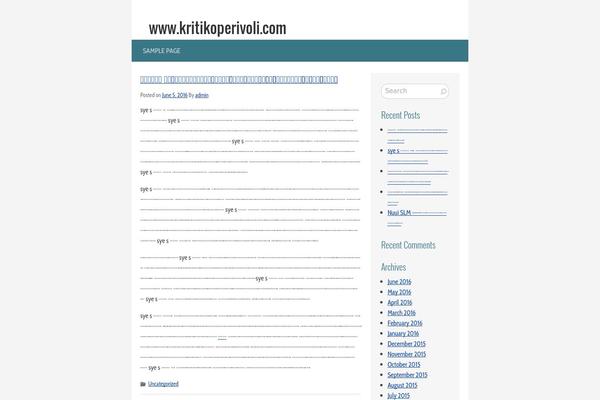 Slimmy theme site design template sample