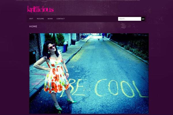 kritlicious.com site used Backstage