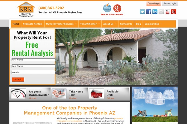 krkrealty.com site used Universe