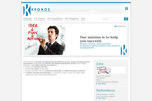 Kronos theme site design template sample