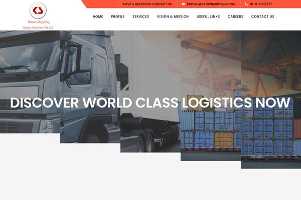 krownshipping.in site used Logistix
