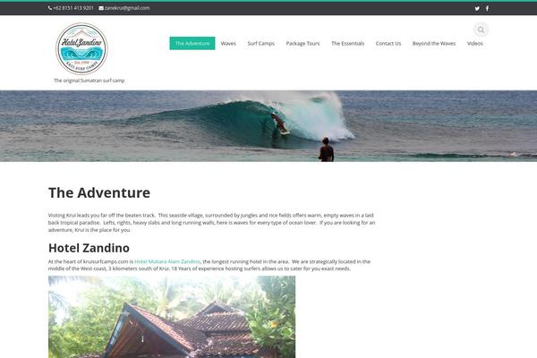 Ascent theme site design template sample