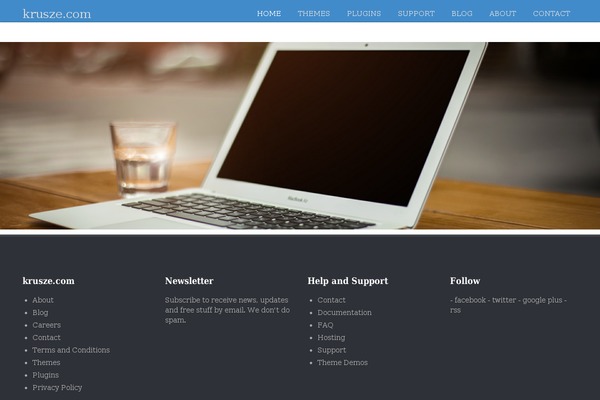 krusze.com site used Bootspress