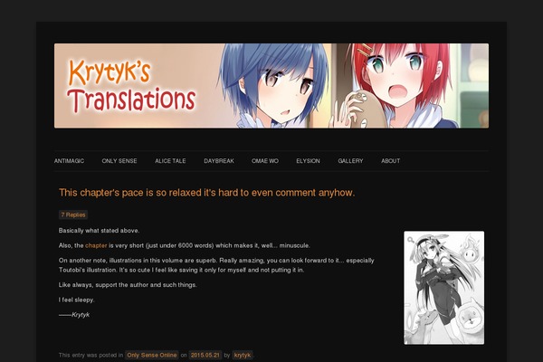 krytykal.org site used Twentytwelve-dark