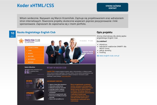 Starkers theme site design template sample