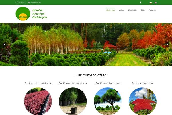 krzewy.pl site used Gardeniapro