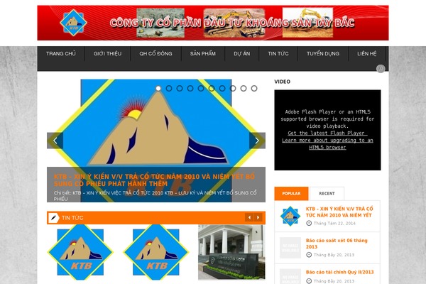 Orbit News theme site design template sample
