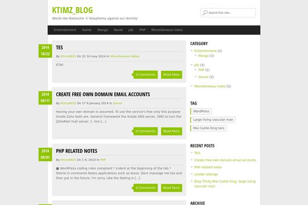 GreenChili theme site design template sample