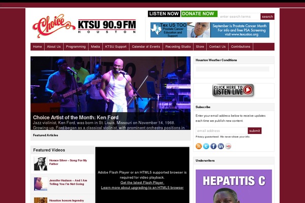 ktsufm.org site used Wp-clear-prem
