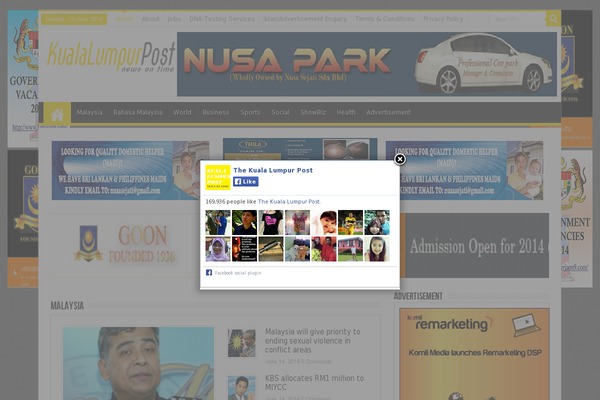Site using Pj-news-ticker plugin