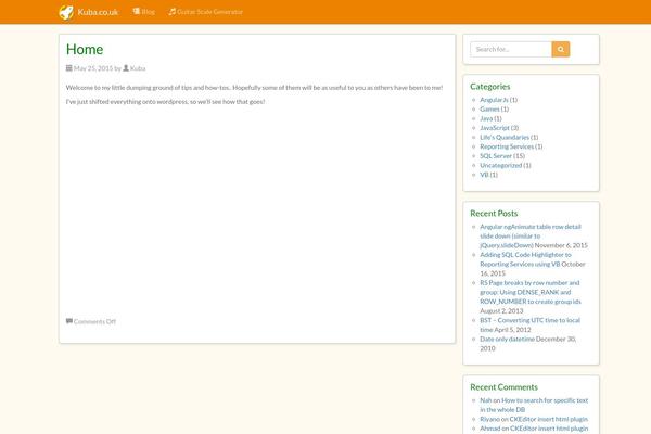Niche theme site design template sample