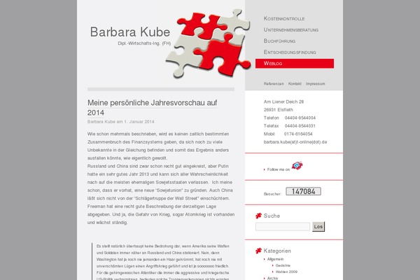 Blossom theme site design template sample