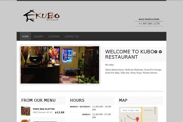 Diner theme site design template sample