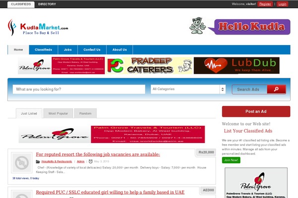 ClassiPress theme site design template sample