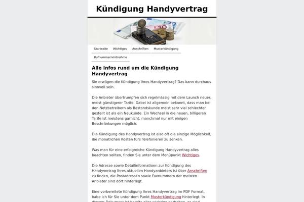 kuendigunghandyvertrag.de site used Twentyxs