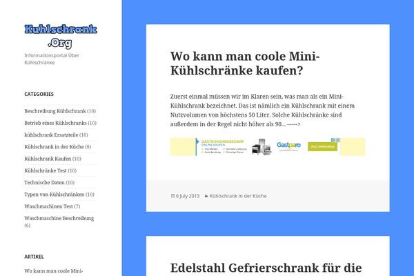 Twenty Fifteen theme site design template sample