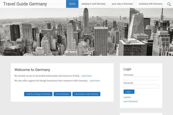 Radiate theme site design template sample