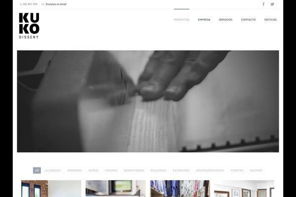 evolve theme site design template sample