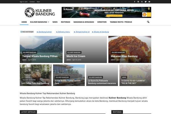 kulinerbandung.com site used MH Magazine