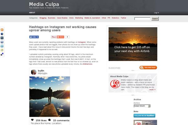 Site using Social-slider-3 plugin