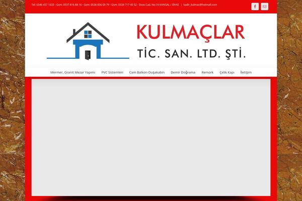 kulmaclar.com site used Kulmaclar-child-theme