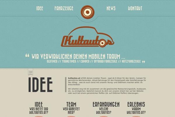 Retro theme site design template sample