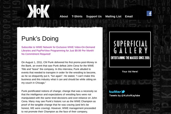 kultofkayfabe.com site used Tribal-3