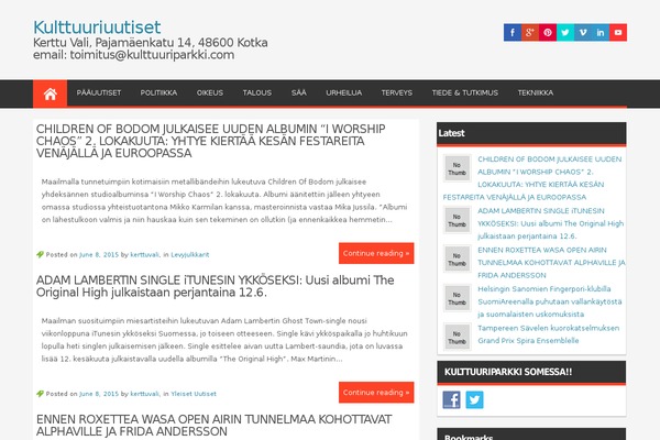 Magazine Style theme site design template sample