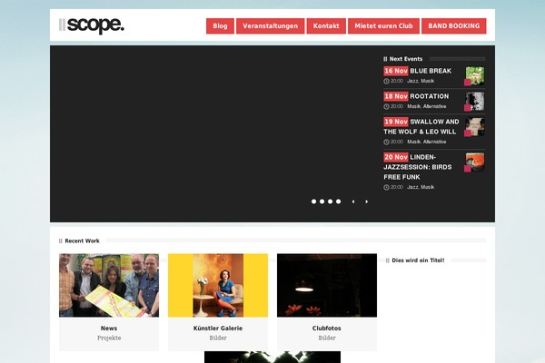 Scope theme site design template sample