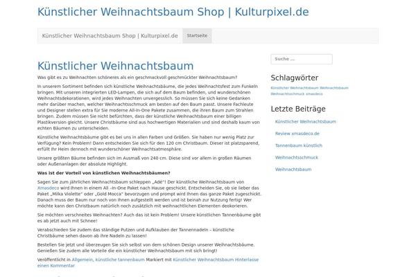 Tk theme site design template sample