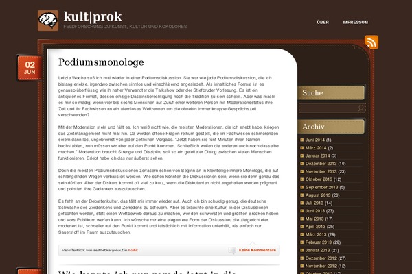 kulturproktologie.de site used Vast