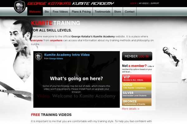 kumiteacademy.com site used Mimbo 2.2