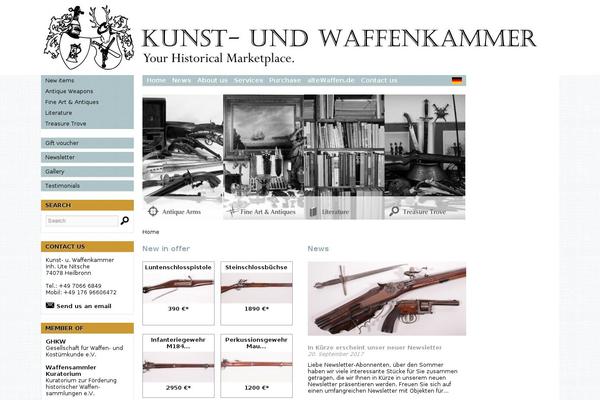 kunst-waffenkammer.de site used Kwthemebybmodesign