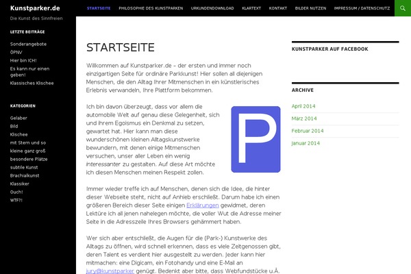 Twenty Fourteen theme site design template sample