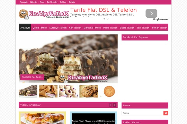kurabiyetariflerix.com site used Blogster