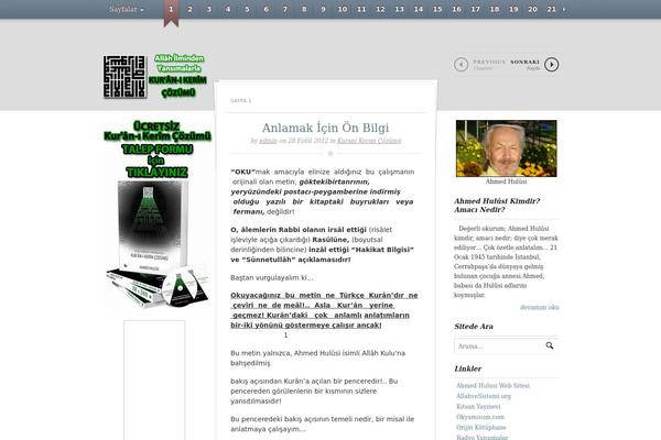 kuranikerimcozumu.com site used Chapters