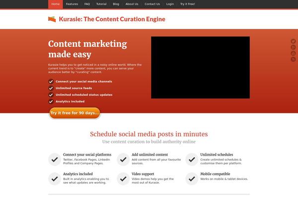 JustLanded theme site design template sample