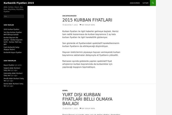 Twenty Fourteen theme site design template sample