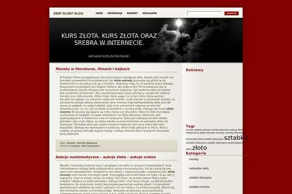 Deep Silent theme site design template sample