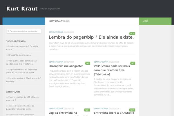 Hueman theme site design template sample