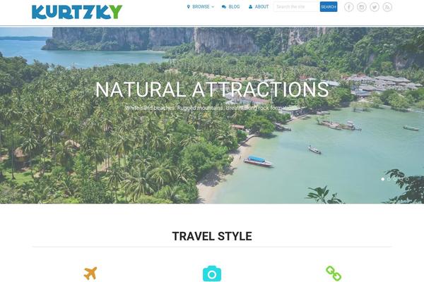 Onepage theme site design template sample