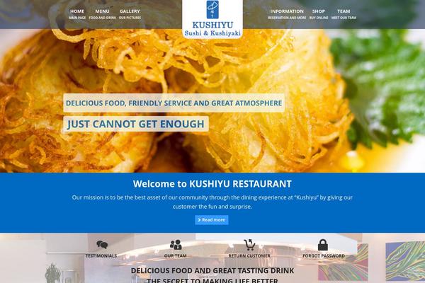 Site using Food and Drink Menu plugin