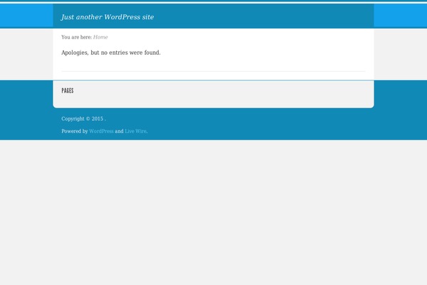 Live Wire theme site design template sample