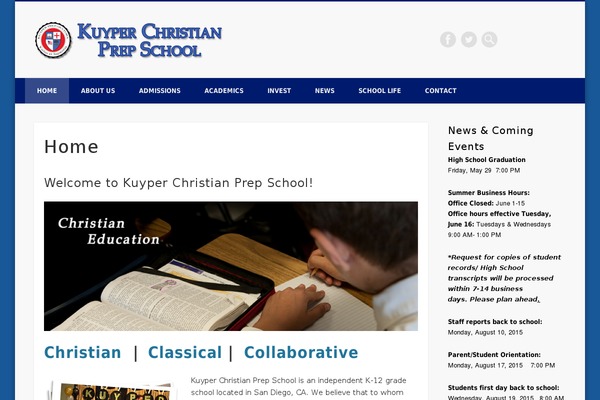 Site using Simple Calendar - Google Calendar Plugin plugin