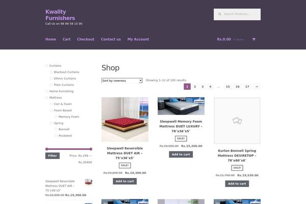 Storefront theme site design template sample