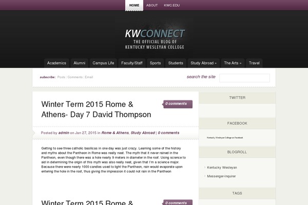 eNews theme site design template sample