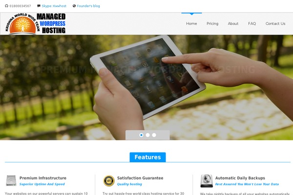 Megahost theme site design template sample