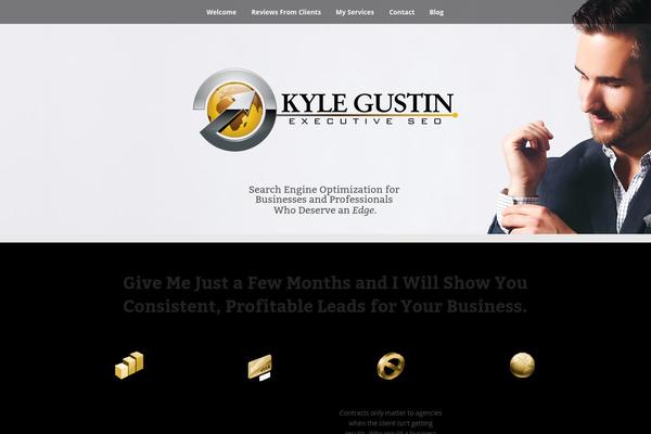 The One Pager theme site design template sample